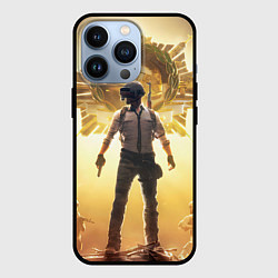 Чехол для iPhone 13 Pro PUBG банда и медали, цвет: 3D-черный