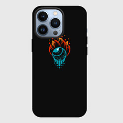 Чехол для iPhone 13 Pro Капля огня, цвет: 3D-черный