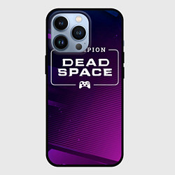 Чехол для iPhone 13 Pro Dead Space gaming champion: рамка с лого и джойсти, цвет: 3D-черный
