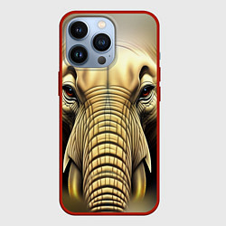 Чехол для iPhone 13 Pro Мой слон, цвет: 3D-красный