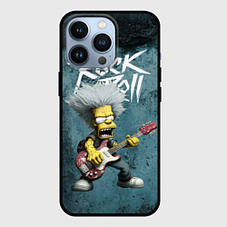 Чехол для iPhone 13 Pro Rock n roll style Simpsons, цвет: 3D-черный