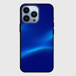 Чехол для iPhone 13 Pro Blue dots, цвет: 3D-черный