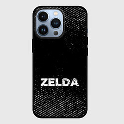 Чехол для iPhone 13 Pro Zelda с потертостями на темном фоне, цвет: 3D-черный