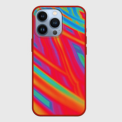 Чехол для iPhone 13 Pro Кислотная абстракция, цвет: 3D-красный