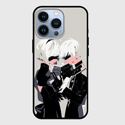 Чехол для iPhone 13 Pro Йорха-2B и Йорха-9S, цвет: 3D-черный