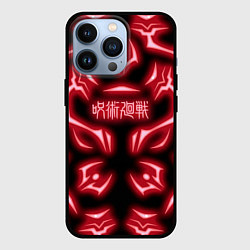 Чехол для iPhone 13 Pro Магическая битва светящиеся Знаки Сукуны, цвет: 3D-черный