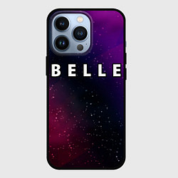 Чехол для iPhone 13 Pro Belle gradient space, цвет: 3D-черный
