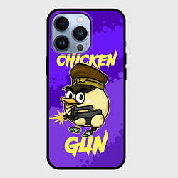 Чехол для iPhone 13 Pro Чикен Ган - цыпленок, цвет: 3D-черный