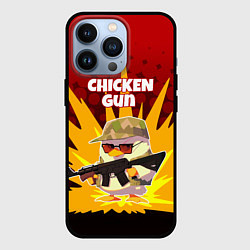 Чехол для iPhone 13 Pro Chicken Gun - спецназ, цвет: 3D-черный