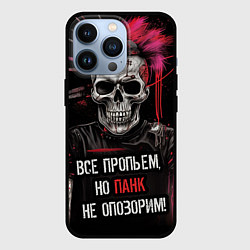 Чехол для iPhone 13 Pro Все пропьем но панк не опозорим, цвет: 3D-черный