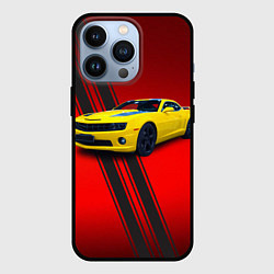 Чехол для iPhone 13 Pro Спортивный американский автомобиль Chevrolet Camar, цвет: 3D-черный