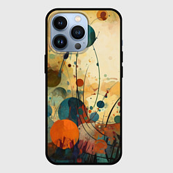 Чехол iPhone 13 Pro Абстрактная гранжевая композиция с пятнами: арт не