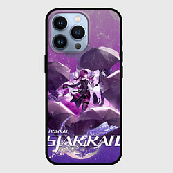 Чехол для iPhone 13 Pro Кафка под зонтом, цвет: 3D-черный