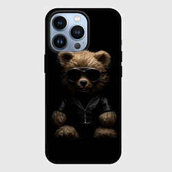 Чехол для iPhone 13 Pro Брутальный плюшевый медведь, цвет: 3D-черный