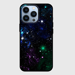 Чехол для iPhone 13 Pro Космос Звёздное небо, цвет: 3D-черный
