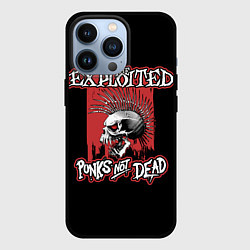 Чехол для iPhone 13 Pro Exploited - punks not dead, цвет: 3D-черный