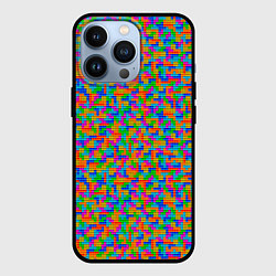 Чехол для iPhone 13 Pro Мелкие блоки Тетрис, цвет: 3D-черный