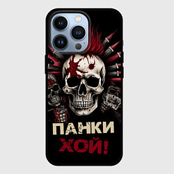 Чехол для iPhone 13 Pro Панки хой череп, цвет: 3D-черный