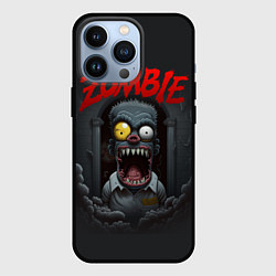 Чехол для iPhone 13 Pro Барт Симпсон зомби, цвет: 3D-черный