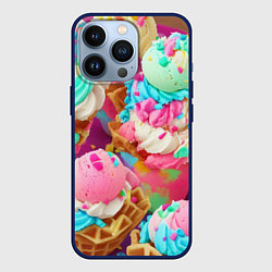 Чехол для iPhone 13 Pro Сладкая жизнь, цвет: 3D-тёмно-синий