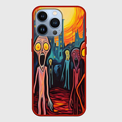 Чехол для iPhone 13 Pro Зомби пришли за тобой, цвет: 3D-красный