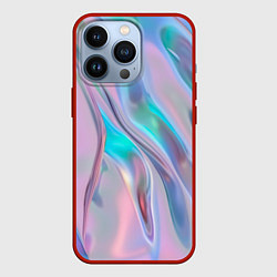 Чехол для iPhone 13 Pro Атласный шёлк, цвет: 3D-красный