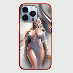 Чехол для iPhone 13 Pro Аниме девушка с аппетитными формами, цвет: 3D-красный