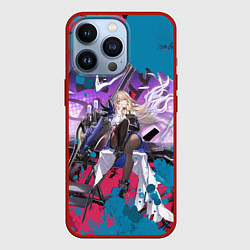 Чехол для iPhone 13 Pro Сервал, цвет: 3D-красный