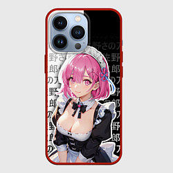 Чехол для iPhone 13 Pro Рам - аниме ре зеро, цвет: 3D-красный