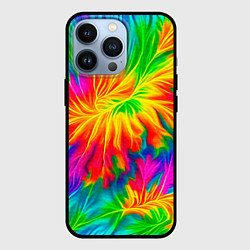 Чехол для iPhone 13 Pro Тай-дай кислотные краски, цвет: 3D-черный