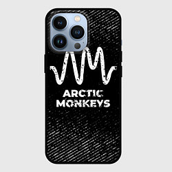Чехол iPhone 13 Pro Arctic Monkeys с потертостями на темном фоне