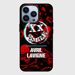 Чехол для iPhone 13 Pro Avril Lavigne rock glitch, цвет: 3D-черный