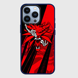 Чехол для iPhone 13 Pro Кибер - ведьмак, цвет: 3D-тёмно-синий