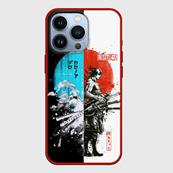 Чехол для iPhone 13 Pro Зоро в инверсии - One Piece, цвет: 3D-красный