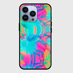 Чехол для iPhone 13 Pro Кислотный тай-дай: паттерн, цвет: 3D-черный