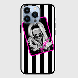 Чехол для iPhone 13 Pro Барби и полосы, цвет: 3D-черный