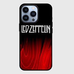 Чехол для iPhone 13 Pro Led Zeppelin red plasma, цвет: 3D-черный