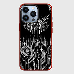 Чехол для iPhone 13 Pro Киберпанк-модерн, цвет: 3D-красный