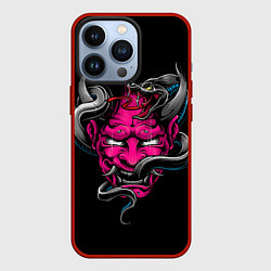 Чехол для iPhone 13 Pro Demon with snake, цвет: 3D-красный