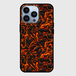 Чехол для iPhone 13 Pro Огненная лава, цвет: 3D-черный