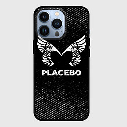 Чехол для iPhone 13 Pro Placebo с потертостями на темном фоне, цвет: 3D-черный