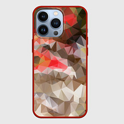 Чехол для iPhone 13 Pro Pattern style, цвет: 3D-красный