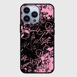 Чехол для iPhone 13 Pro Блэкпинк - автографы, цвет: 3D-черный