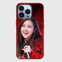 Чехол iPhone 13 Pro Rose Blackpink red