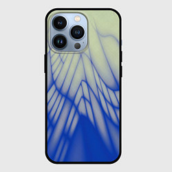 Чехол для iPhone 13 Pro Лучи - неоновый синий - Хуф и Ся, цвет: 3D-черный
