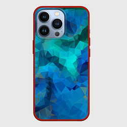 Чехол для iPhone 13 Pro Blue fantasy, цвет: 3D-красный