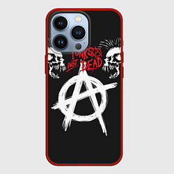 Чехол для iPhone 13 Pro Punks not dead - анархия, цвет: 3D-красный