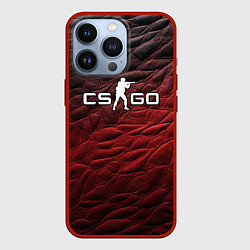 Чехол для iPhone 13 Pro CS GO dark red, цвет: 3D-красный