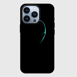 Чехол для iPhone 13 Pro Силуэт инопланетянина, цвет: 3D-черный