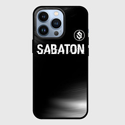 Чехол iPhone 13 Pro Sabaton glitch на темном фоне: символ сверху